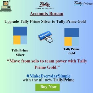 Upgrade Tally Prime Silver to Tally Prime Gold